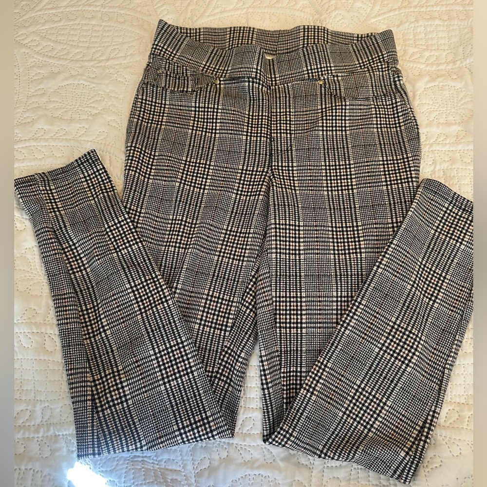Seven7 plaid stretch leggings